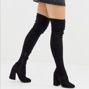 ASOS Korey Suede Over the Knee Boot